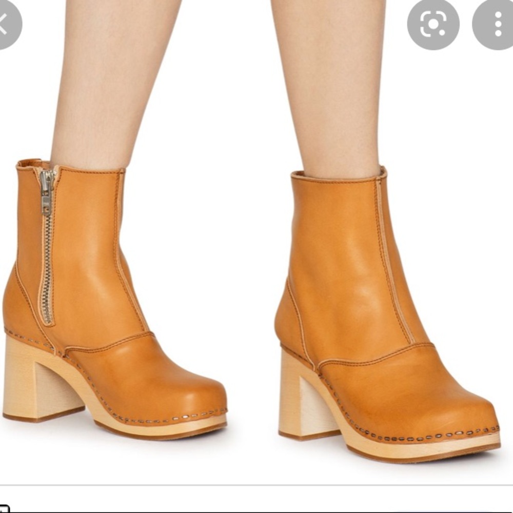 Swedish Hasbeens 60s Boots Cognac